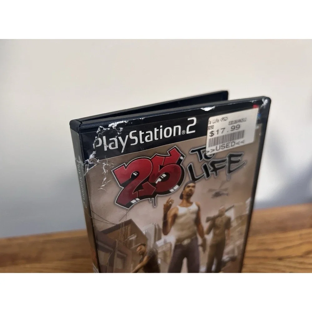 25 to Life - Sony PlayStation 2 PS2 Complete In Box With Manual CIB